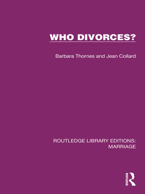 cover image of Who Divorces?